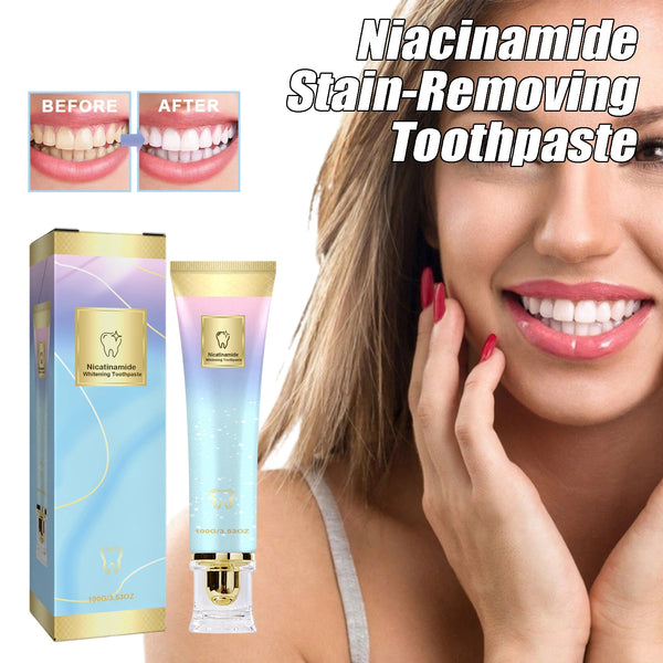 Niacinamide Stain-Removing Toothpaste Effectively Removes Yellow Teeth Plaque Long-Lasting Fresh Breath Niacinamide toothpaste