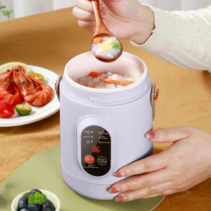 New Multifunctional Rice Cooker Portable Small Travel Electric Kettle Household Electric Cooker Hot Pot 110V US/220V EU Plug 66