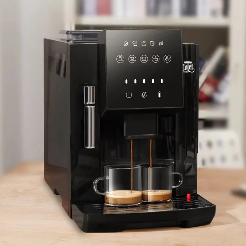 CAFOVO ACM7S Full Automatic 19 Bar Coffee Maker Coffee Bean Grinder Milk Foam Espresso Coffee Machine Hot Water and Milk FrothCA