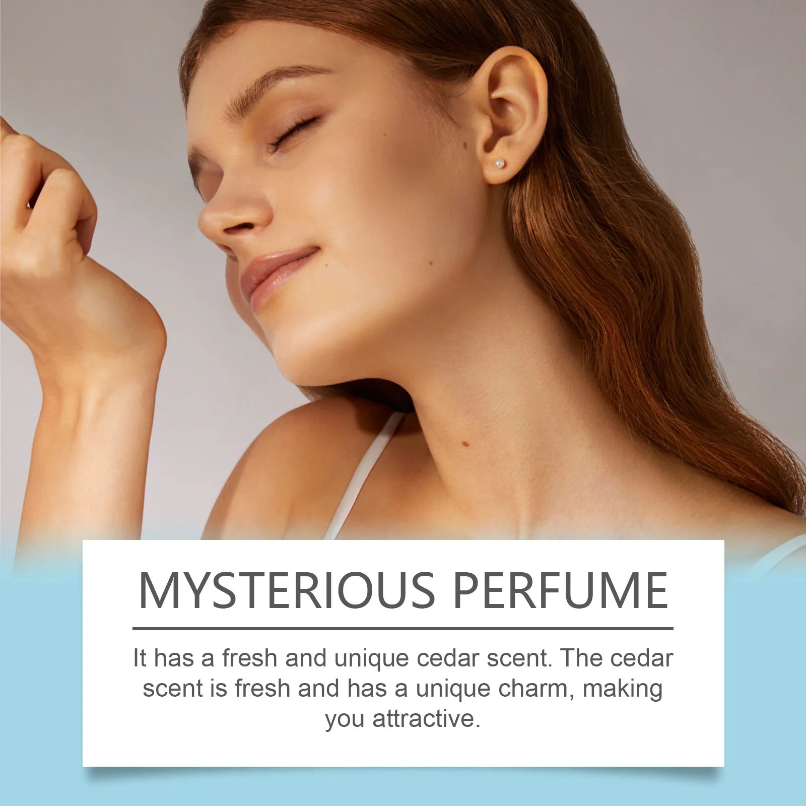 Cedar Amber Oriental Woody Fragrance – Natural Fresh & Delicate Scent, Long-Lasting, Portable Perfume for Romantic Dates