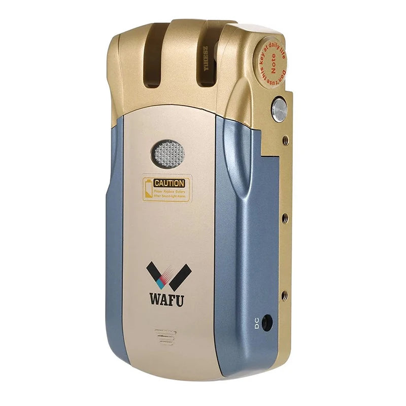 Wafu 019 Remote Control Lock 433Mhz Door Lock Invisible Deadbolt Smart Lock With 5 Chrome Plated Remote Controller