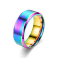 Classic 8mm Tungsten Mens Ring Surface Brushed Stainless Steel Ring for Women Wedding Band Couples Jewelry Accessories