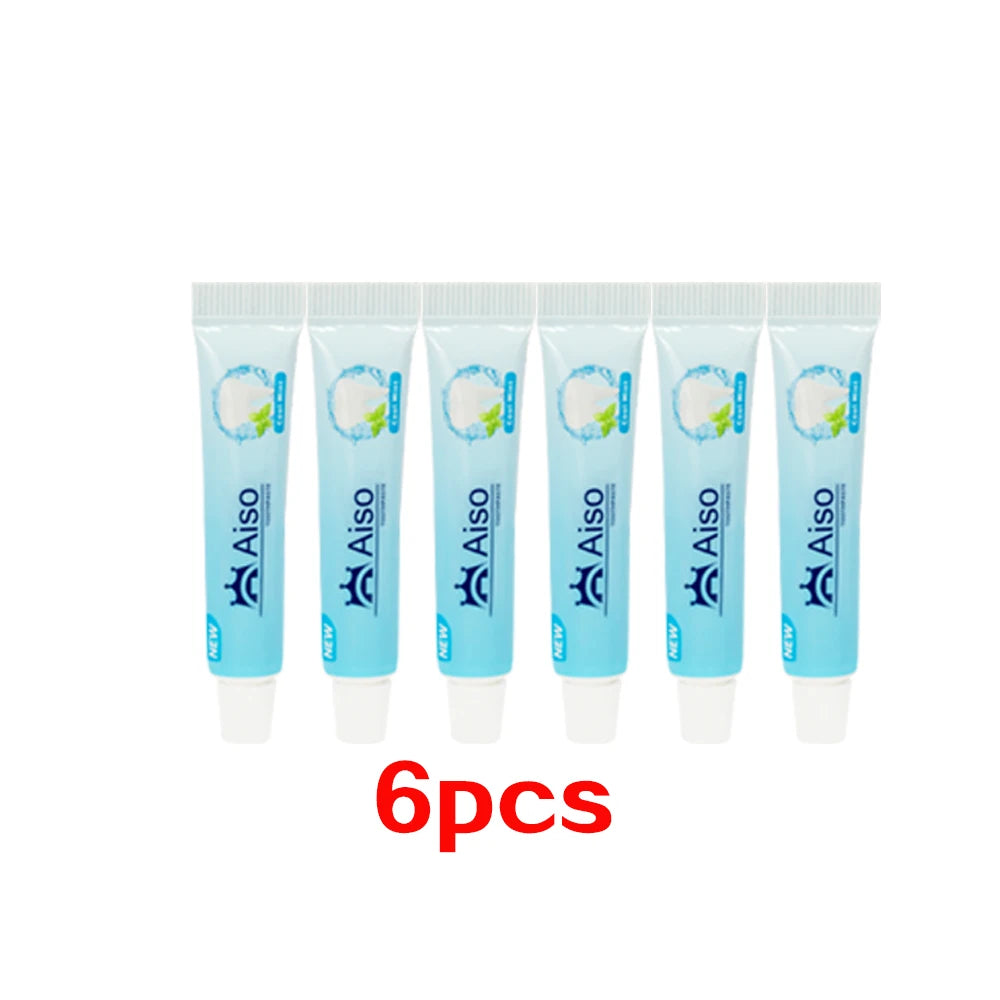 [6pcs portable travel toothpaste] Vitality mint flavor, portable travel toothpaste, deep cleaning, fresh breath (5g) - 6 pieces
