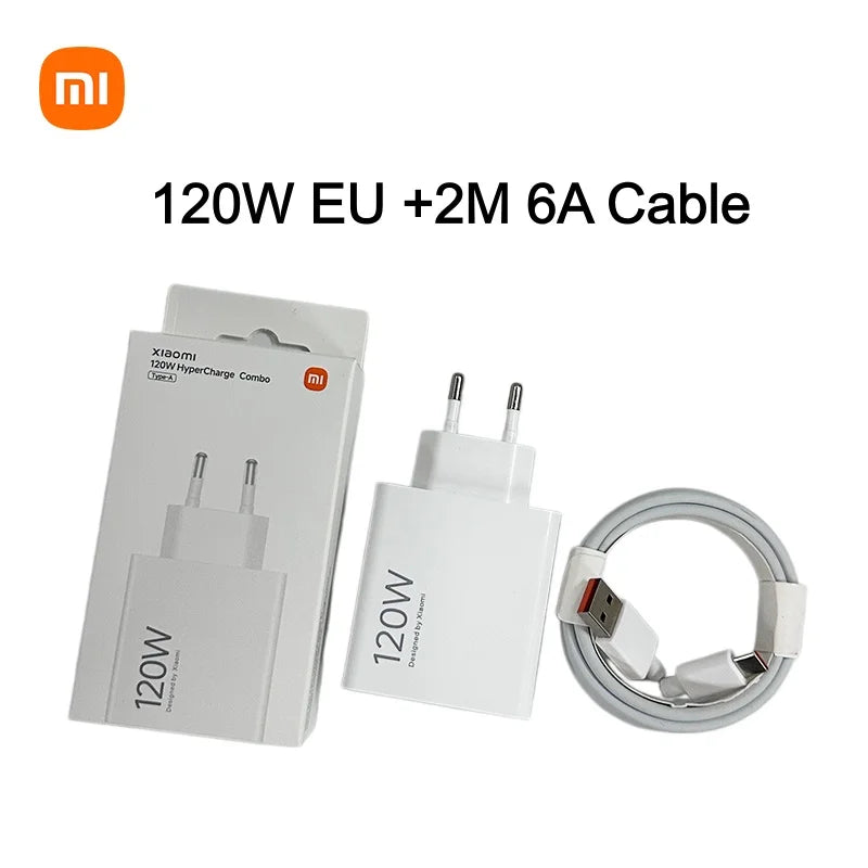 Original Xiaomi 120W Charger Turbo Fast Charge Charger Adapter for Xiaomi 17 15 14 13 Pro Ultra 17T Charger POCO X7 X8 Pro Redmi