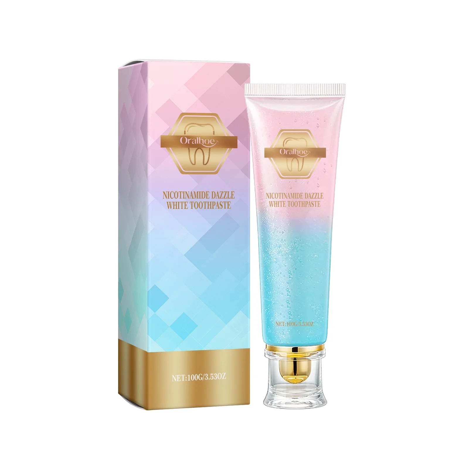 Niacinamide Bleaching Toothpaste Reduce Plaque Stains Improve Bad Breath Remove Yellow Stains Dental Cleansing Oral Hygiene Care
