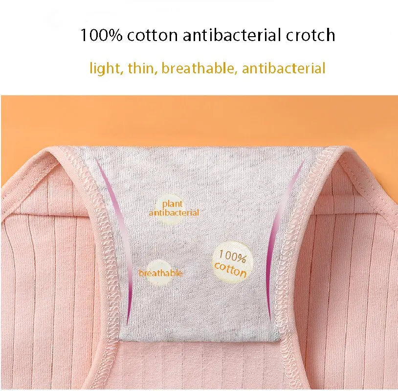 Women's Panties Cotton Underwear Girls Briefs Solid Color Lingeries Shorts For Woman High-waist Antibacterial Underpant M-XXL