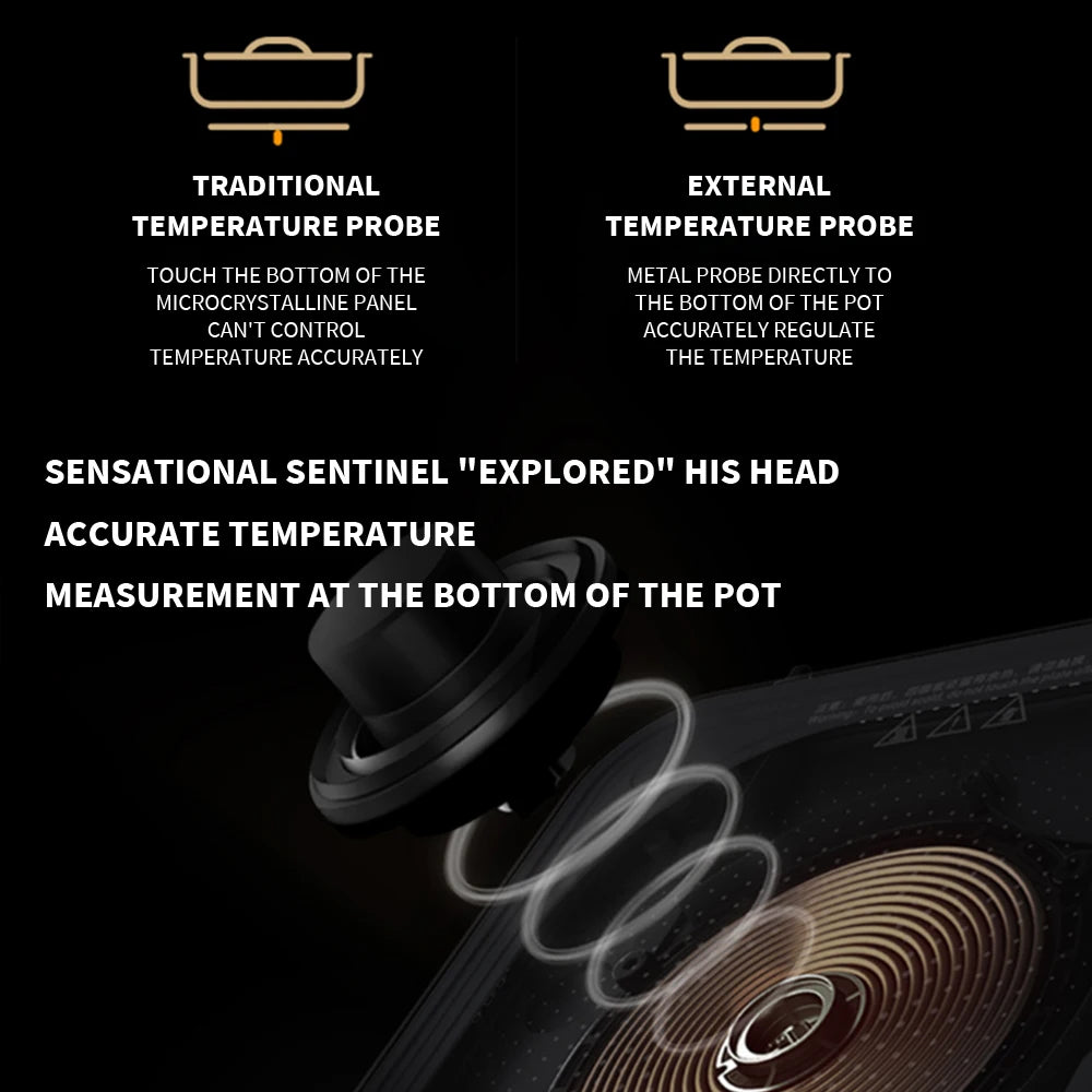 NEW MIJIA Ultra-Thin Induction Cooker 2100W Smart Home Induction Cooker 23mm ultra-thin Induction Cooker Connect to Mijia APP