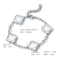 New Stylish Petal Chan Bracelets  for Men Women Minimalist Waterproof Natural Shell Chain Links Wristband Birthday Gift
