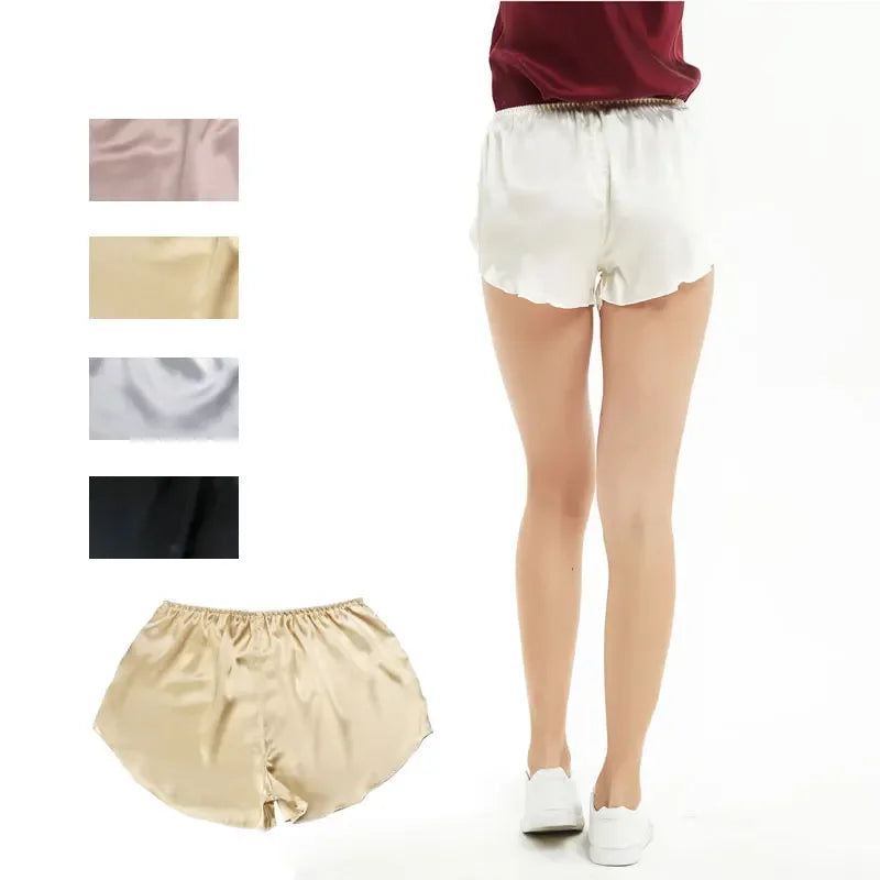 Summer New Women's Silk Pants Home Safety Underlay Shorts Silk underpants panties women  women underwear leggings