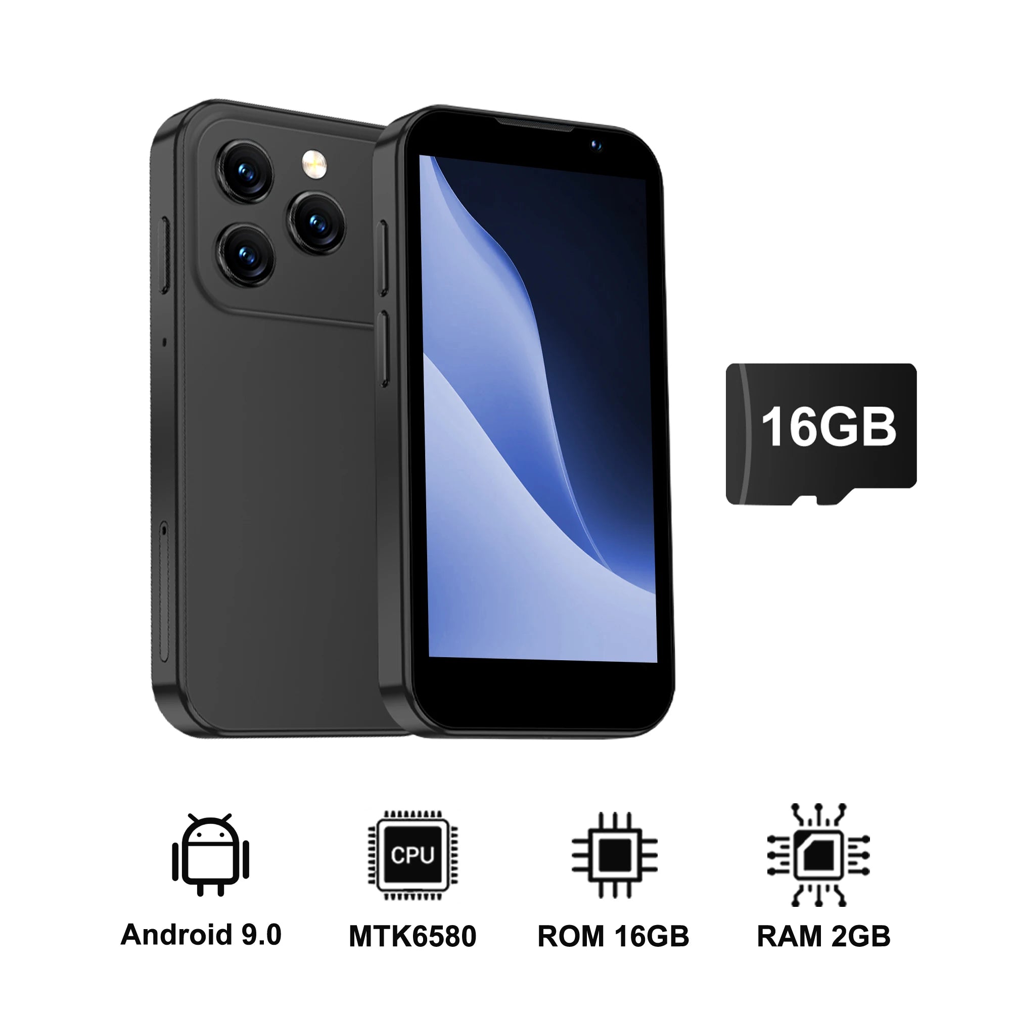 SERVO 17SE mini Smartphone Android 9.0 2GB+16GB Dual SIM 3.0'' Screen Play Store WhatsAPP GPS WiFi 3G WCDMA Small mobile phones