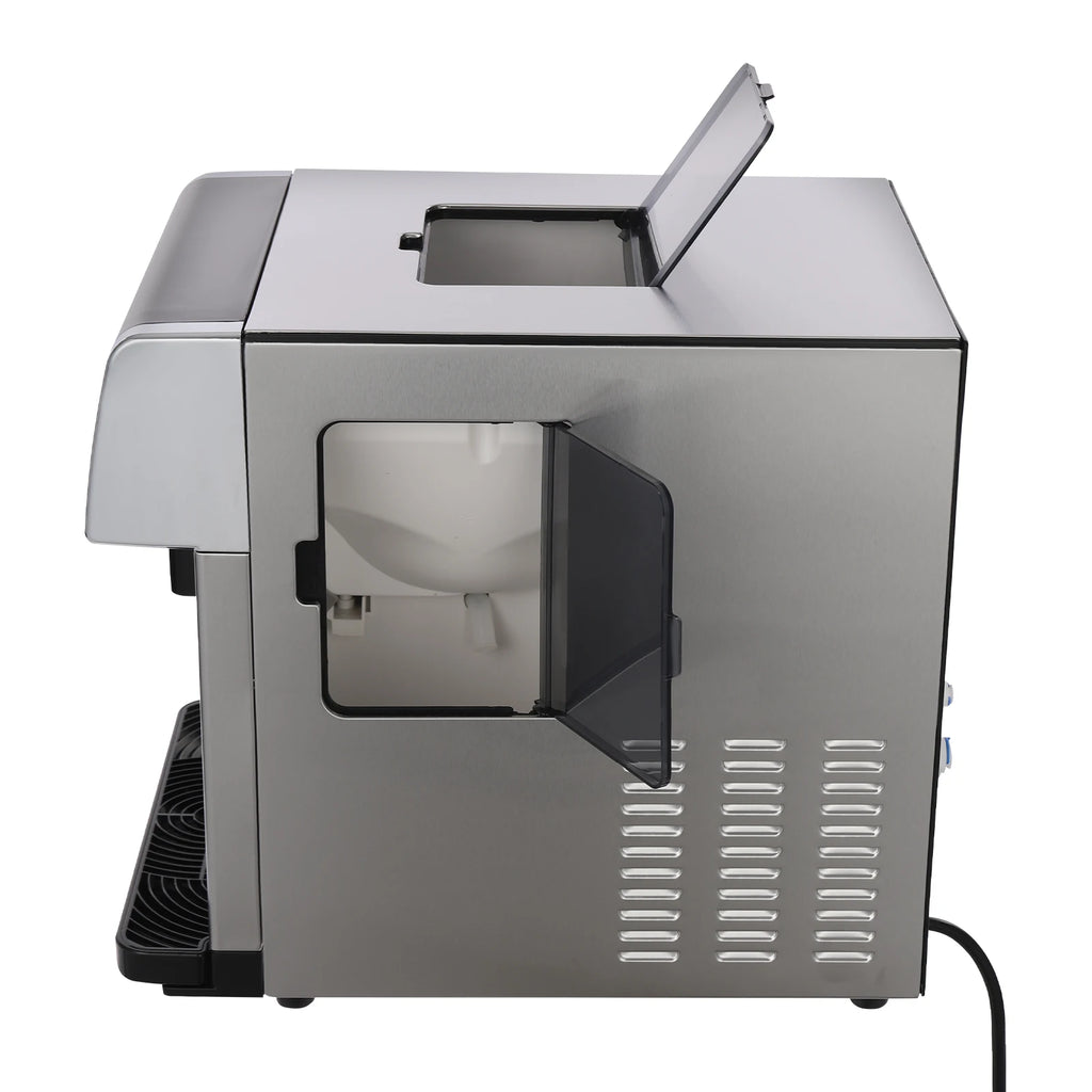 100-150W Stainless Steel Ice Machine LCD Touch Control Ice Maker R290 110V/60Hz Ice Generator Used In Homes Cafes Offices And More