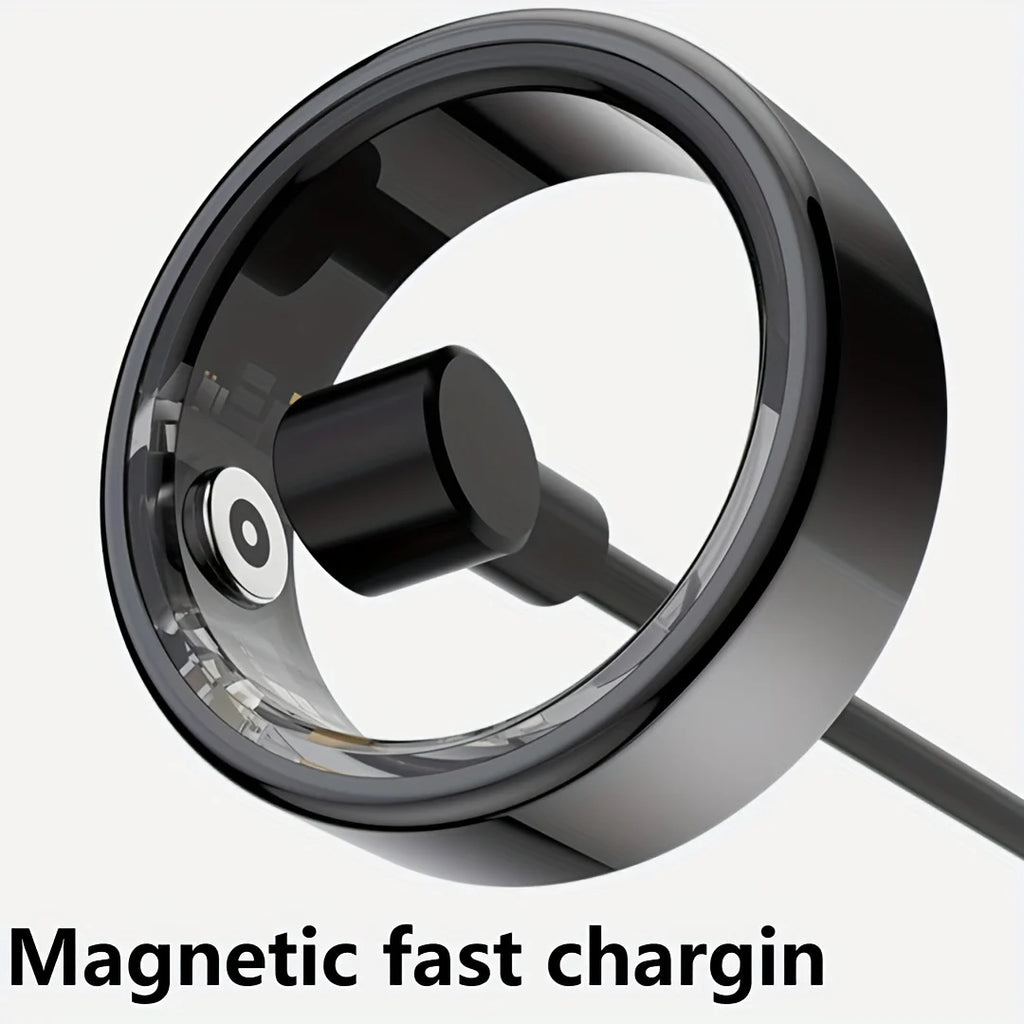 Smart Ring Wireless Function Step Counting Sports Mode Stainless Steel Material Novelty Ring Fashion Men's and Women's Ring