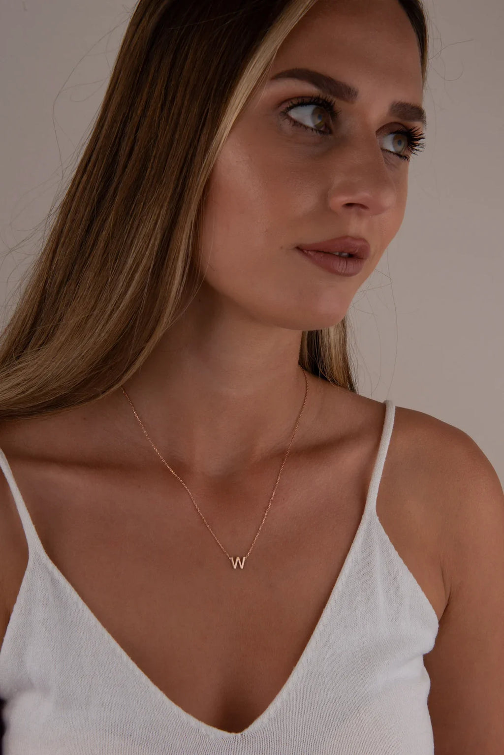 Initial Letters Necklace For Women Stainless Steel Jewelry Pendant Alphabet Single Name Choker Necklaces Dropshipping