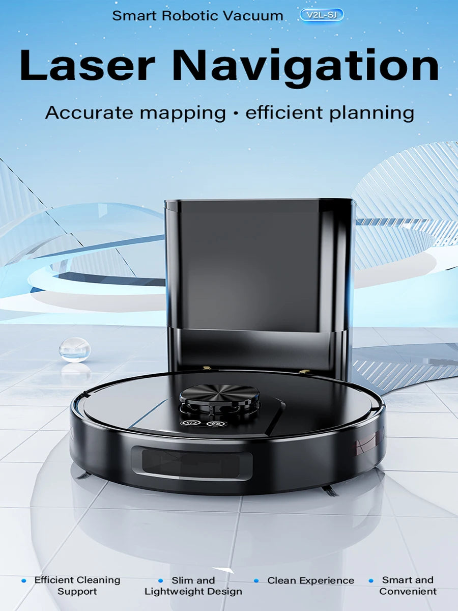 Robot Vacuum Cleaner Mop，3500Pa Suction, 2-in-1 Sweep & Mop, Intelligent App Control, Automatic Charging & Return for Home Clean