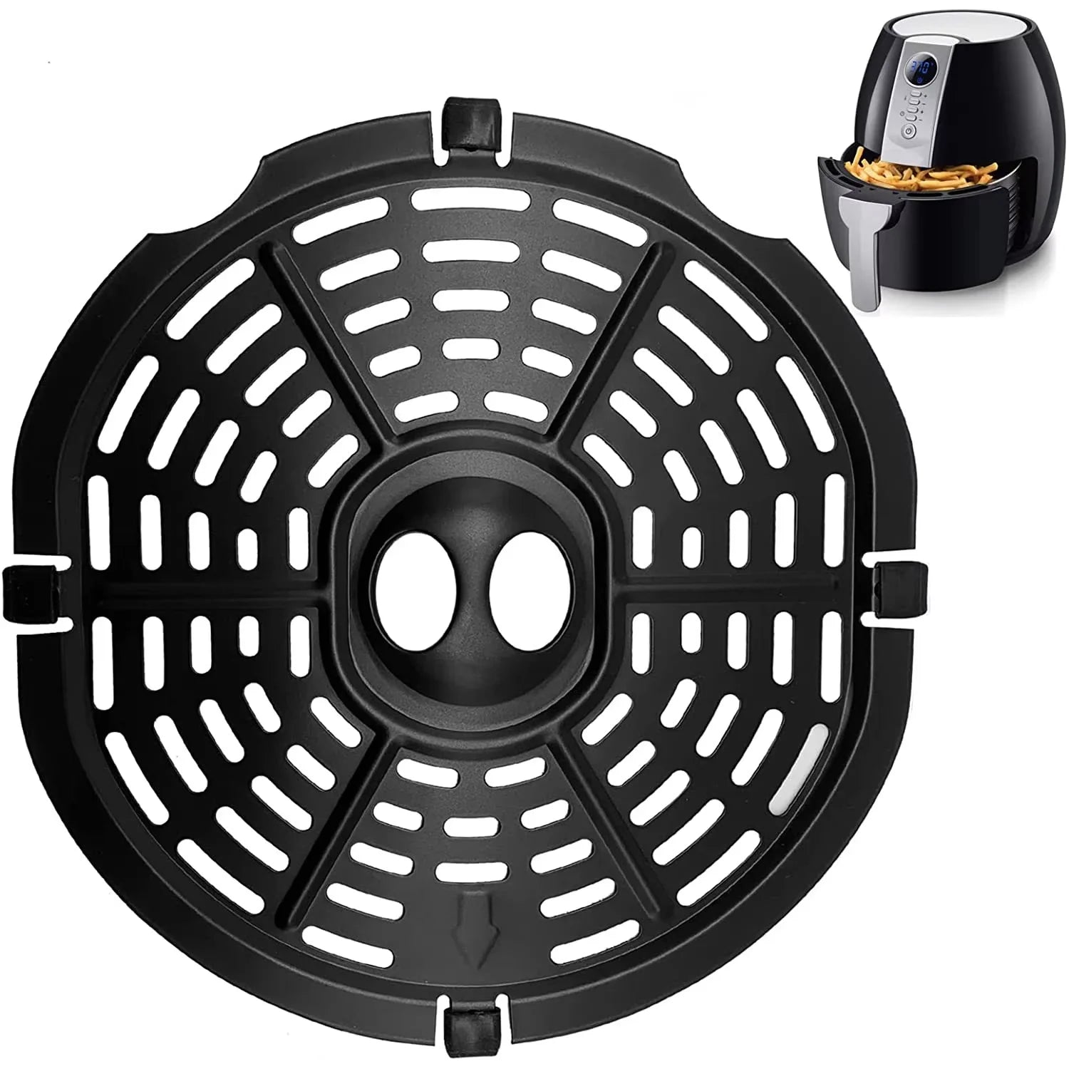 Airfryer Basket Replacement Grill Pan Oven Baking Tool Air Fryer Power Parts Plate Tray Food Cooking Divider Kitchen Accessories
