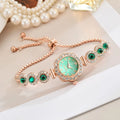 Elegant Rhinestone Women Watches Fashion Ladies Bracelet Strap Quartz Wristwatch Reloj Mujer Girls Clock Gift (Without Box)