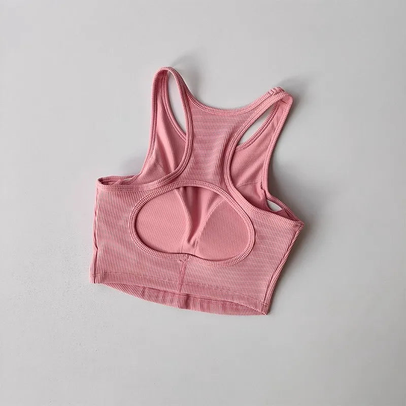 Beautiful Back Sports Bra Professional Shockproof Fitness High impact Women's Running Vest Yoga Tank Top Workout Underwear