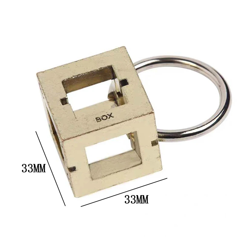 Metal Brain Teaser Puzzle Box Difficult Magic Mind Challenge IQ Smart Logic Test Educational Toys For Kids Adults