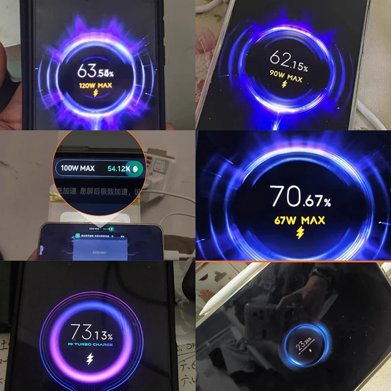 Original Xiaomi 120W Charger Turbo Fast Charge Charger Adapter for Xiaomi 17 15 14 13 Pro Ultra 17T Charger POCO X7 X8 Pro Redmi