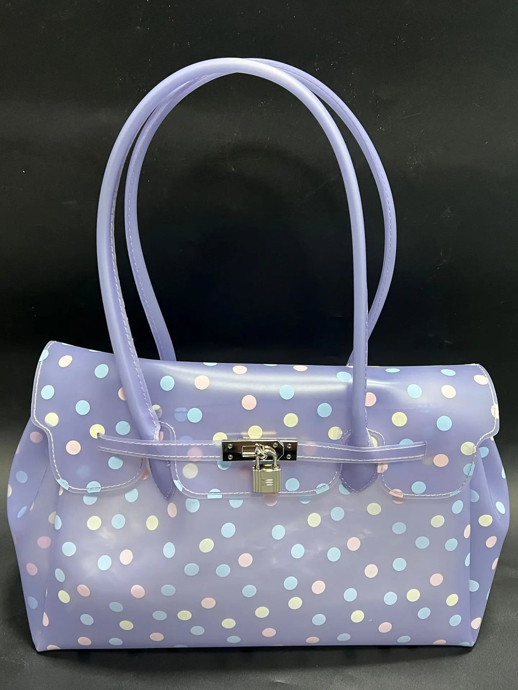 Casual Fashion Transparent Macaron Jelly Shoulder Bag Summer New Large Capacity Women Crossbody Hand Purse