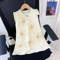 Bear Leader 2-7 Years Summer New 3D Flower Vest Dress Girl's Princess Dresses Baby Kids Clothing Wedding Party Elegent Clothes