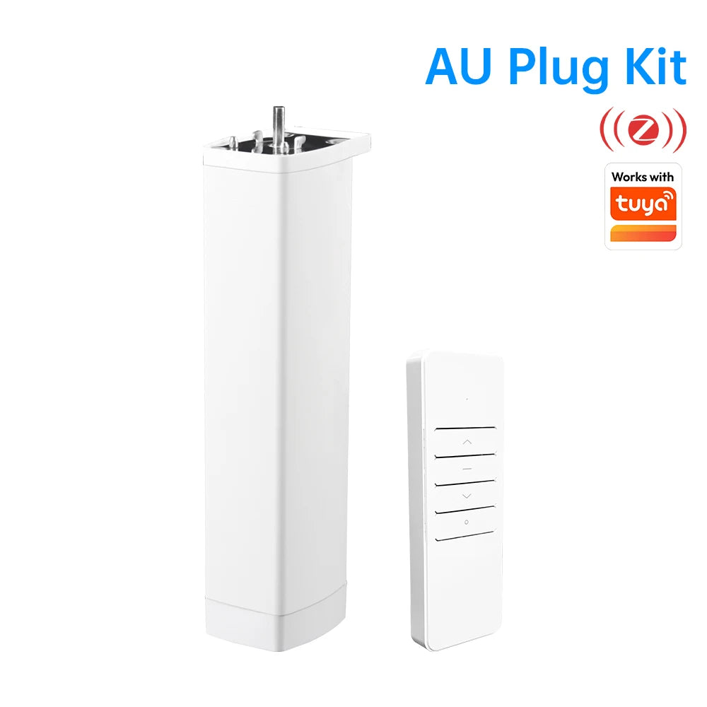 Work With Tuya Wifi/Zigbee Electric Curtain Shutter Motor with RF Remote 22.5CM Size APP Control Alexa Google Home SmartThings