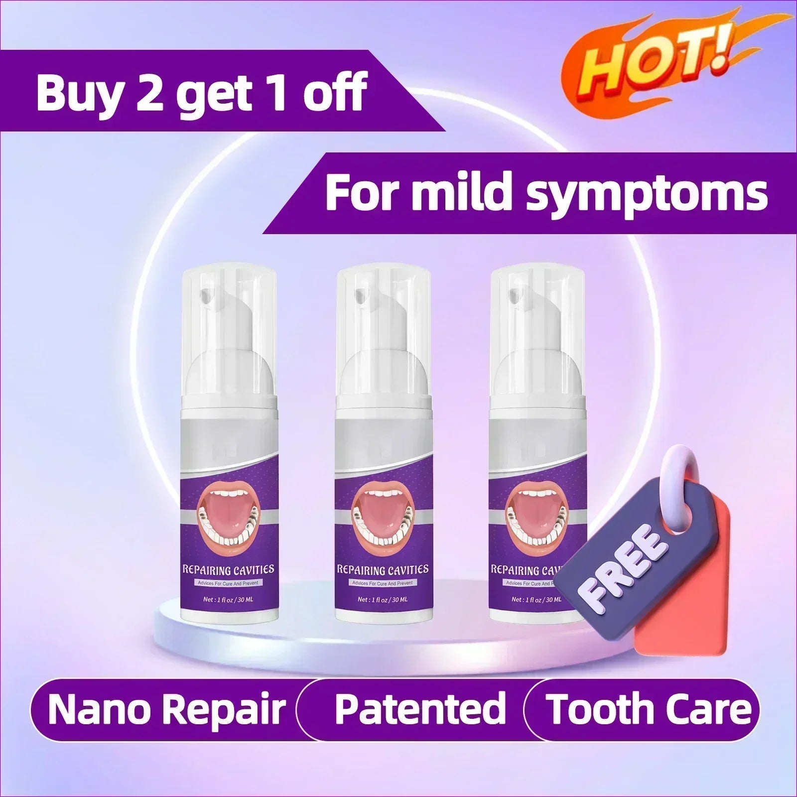 Teeth Cleaning Toothpaste Removes Tooth Stains Teeth Whitening Tooth decay repair  Calculus Plaque Periodontitis Remove Cavities