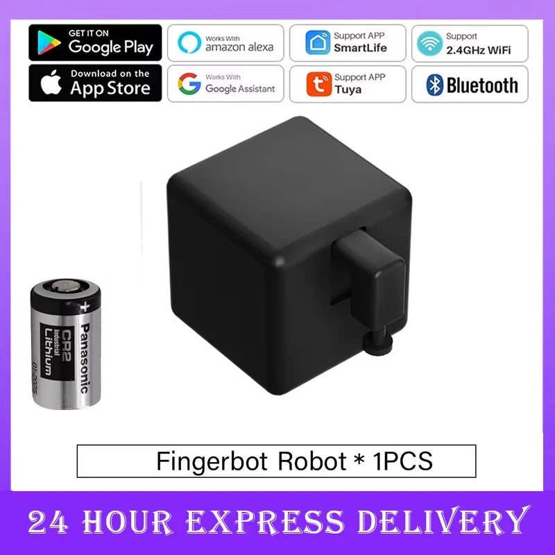 Tuya Zigbee 3.0 Bluetooth Smart Fingerbot Switch Remoter Garage Curtain Button Robot Pusher for Alexa Google Home Voice Assitant
