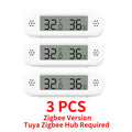 1~4pcs Tuya Zigbee 3.0 Mini Temperature Humidity Sensor For Smart Home Thermometer Hygrometer APP Remote Work with Yandex Alexa