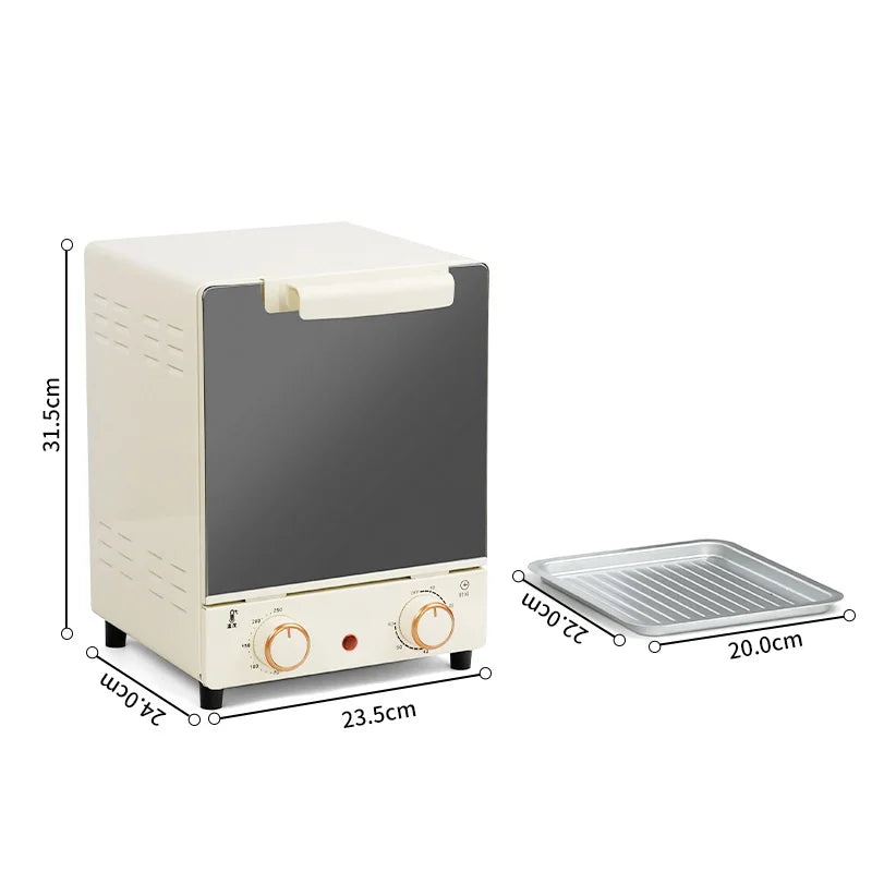 Large Capacity Electric Air Fryers Toaster Oven mechanical Household Kitchen 360°Baking Convection Oven Deep Fryer Oil free 12L