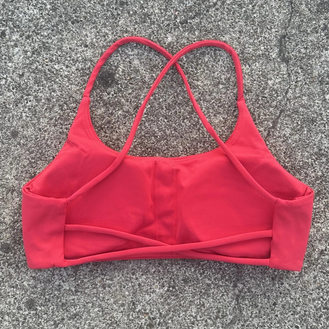 Solid Color Underwear Cross-back Women Fitness Bra Yoga Vest Gym Sport Top Hollow back Push With Chest Pad Four shoulder straps