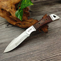 Portable K91 Kitchen Household Outdoor Daily Use Utility Fixed Blade Knife Wooden Handle 5Cr13 Steel Blade Camping Cutting Tools