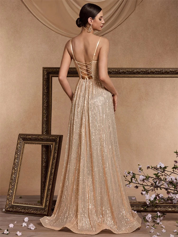 Lucyinlove Elegant Sexy Slit Evening Dress Long 2025 Mermaid Formal Gown Women Wedding Party Dresses Caicktail Prom