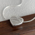 S925 Sterling Silver Necklaces For Women Simple Chain Fashion Minimalist Pendant Necklaces Letter Heart Necklace Birthday Gift