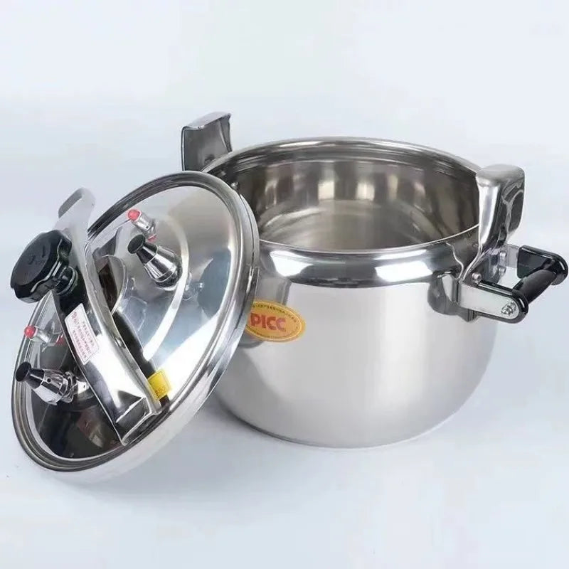 Pressure Cooker 12 QT, Stainess Steel Pressure Canner 12 Quart, Explosion-Proof Cookware, Unlock Lid, One-handed lid opening