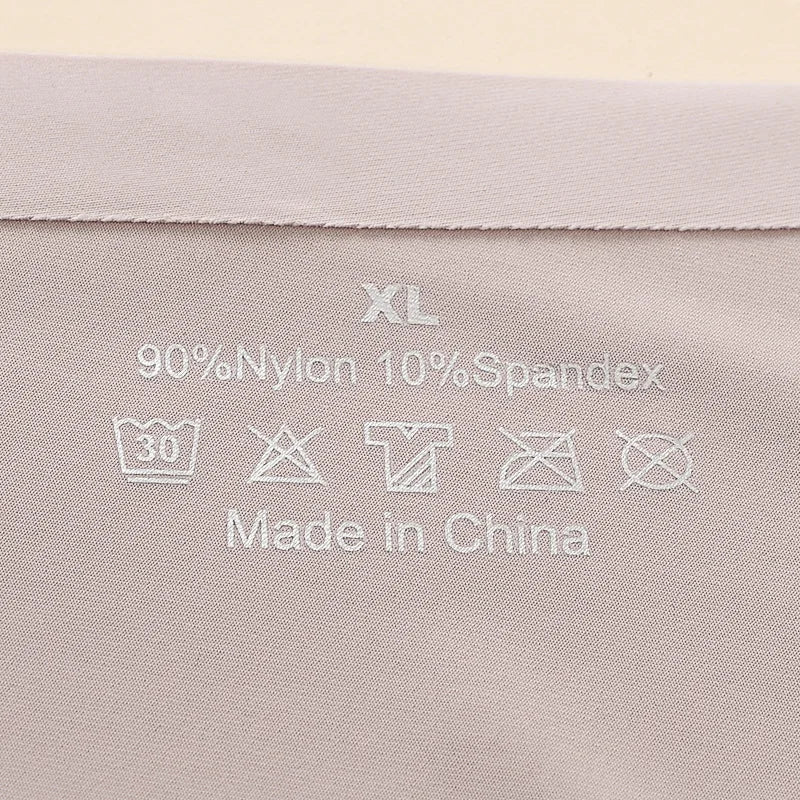 3Pcs Anti-See-Through Ice Silk Breathable Seamless Underwear Non-Curling Summer Women's Safety Pants