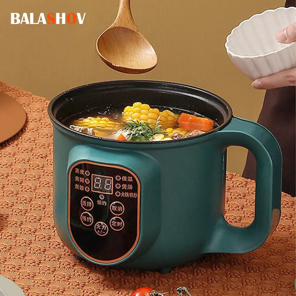 Electric Hot Pot Cooker Multicooker Hotpot Stew Heating Eggs Soup Pan Noodles  Steamer Rice Cookers Cooking Pot EU Plug 66