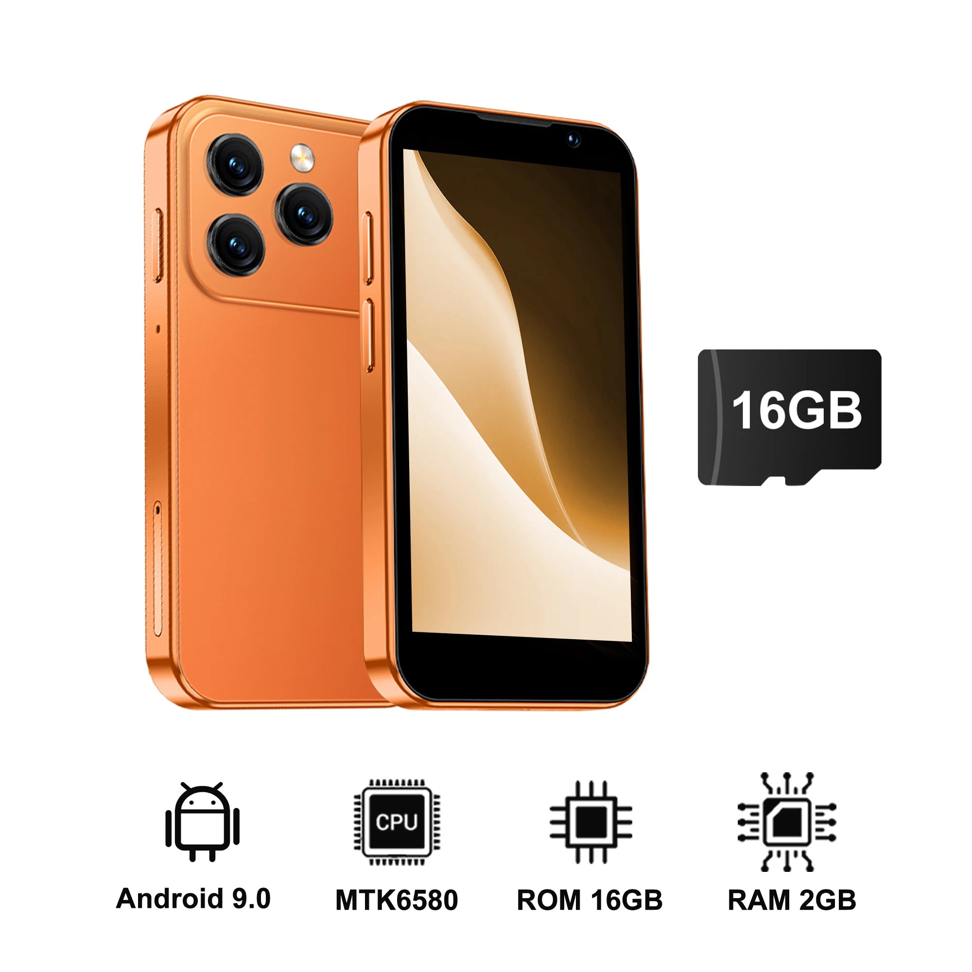SERVO 17SE mini Smartphone Android 9.0 2GB+16GB Dual SIM 3.0'' Screen Play Store WhatsAPP GPS WiFi 3G WCDMA Small mobile phones