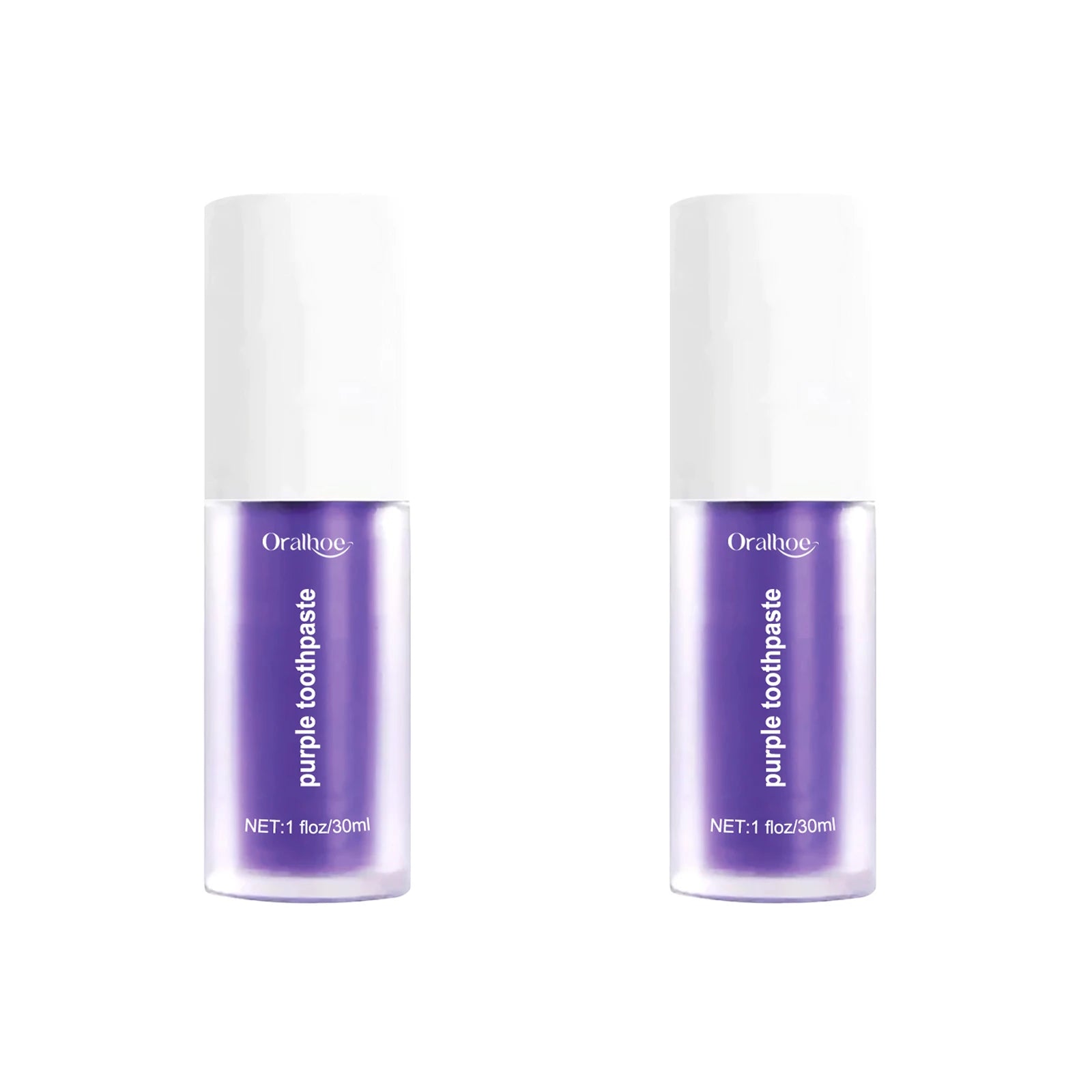 Whitening Toothpaste for Teeth Cleaning Plaque Stains Remover Odor Oral Bad Smell Refreshing Gums Hygiene Purple Toothpaste 30ml
