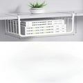 Under Shelf Storage Basket Home Multifunctional Iron Closet Desk Hanging Mesh Basket Kitchen Bathroom Save Space Storage Rack