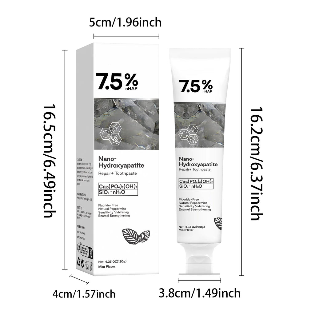 Nano Hydroxyapatite Toothpaste Remover Coffee Tea Stain Improve Bad Breath Prevent Caries Teeth Whitening Toothpaste Products
