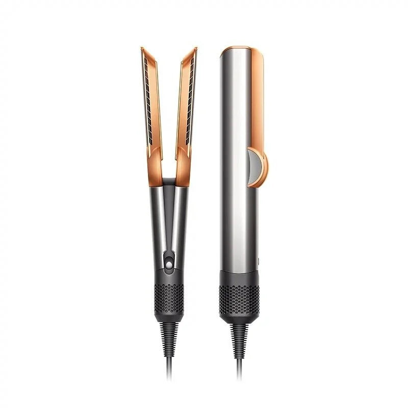 Professional 2-in-1 Negative Ion Hair Dryer & Straightener Long-Lasting Styling Tool Dual-Use Straightener for Wet or Dry Hair