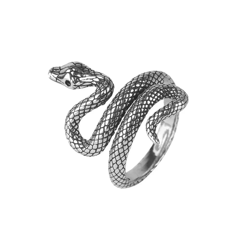 925 Sterling Silver Adjustable Rings For Women Entanglement Snake Luxury Fine Jewelry Vintage Wedding Accessories Jewellery