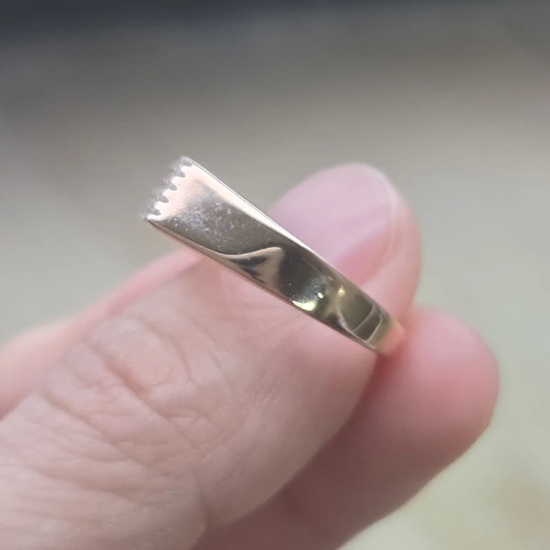 Smyoue Personalized Rings Customized products with Your Name 0-4 Letters Moissanite Rings Pure 925 Silver By Shiran Aloni