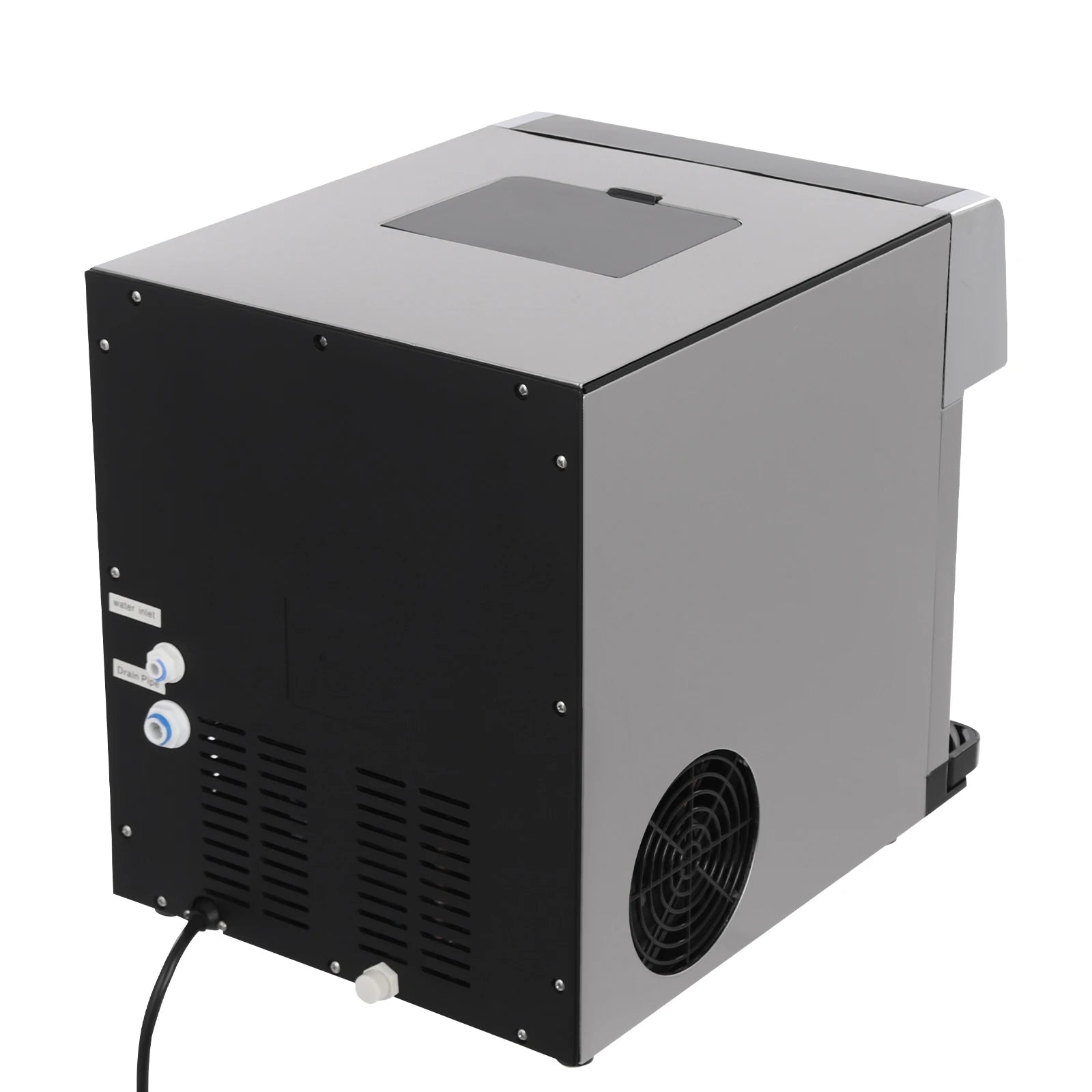 100-150W Stainless Steel Ice Machine LCD Touch Control Ice Maker R290 110V/60Hz Ice Generator Used In Homes Cafes Offices And More