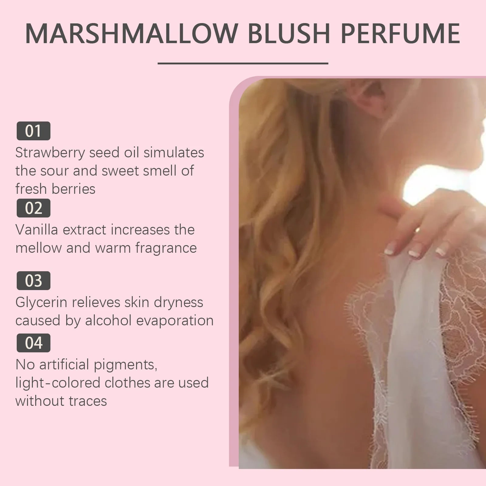 Strawberry Candy Sweet & Energetic Perfume: Long-Lasting Fresh Scent, Portable Girly Perfume for Dating & Commuting