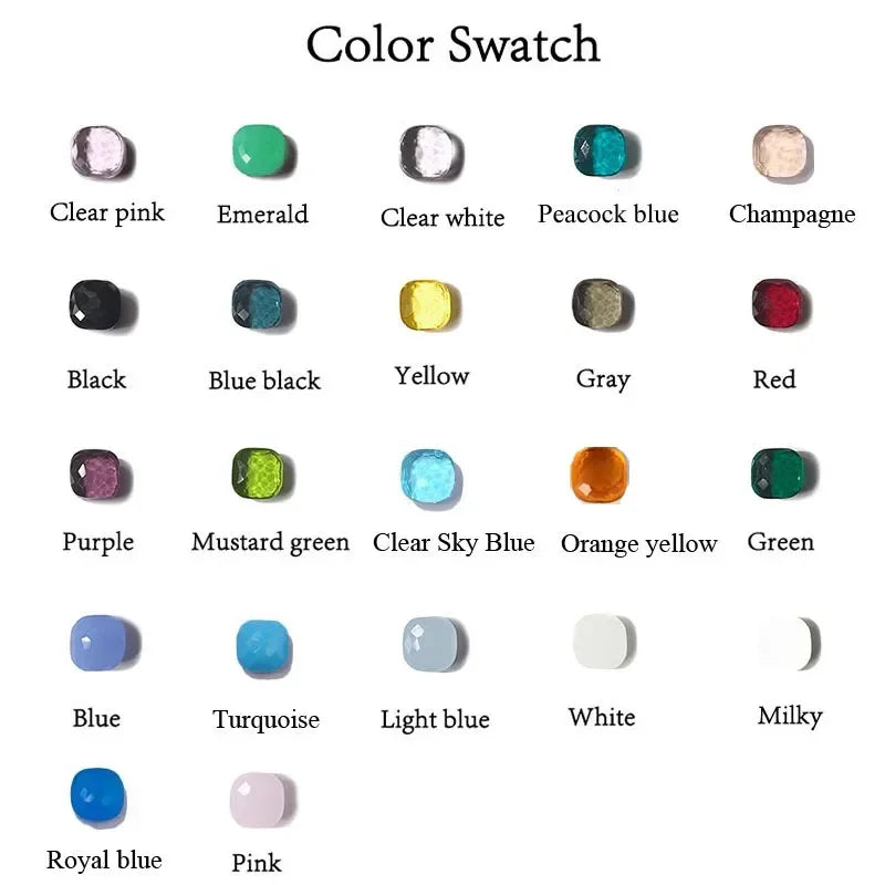 Custom Colors Classic Candy Style Crystal Ring For Women Fashion Jewelry