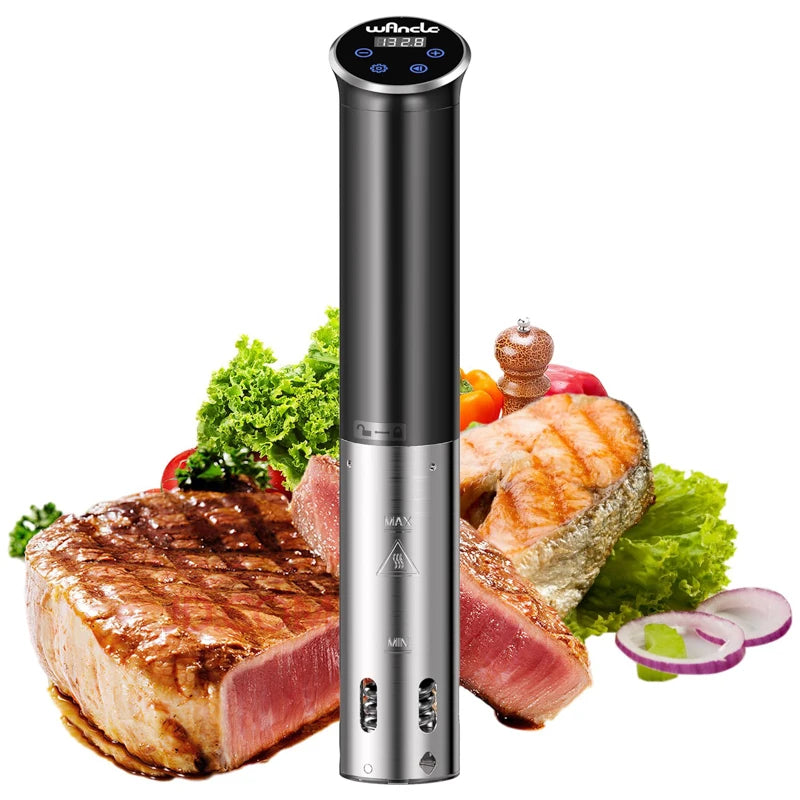 1100W Vacuum Sous Vide Cooker IPX7 Waterproof Slow Cooker with Digital Display LCD Touch Immersion Circulator Accurate Cooking 66