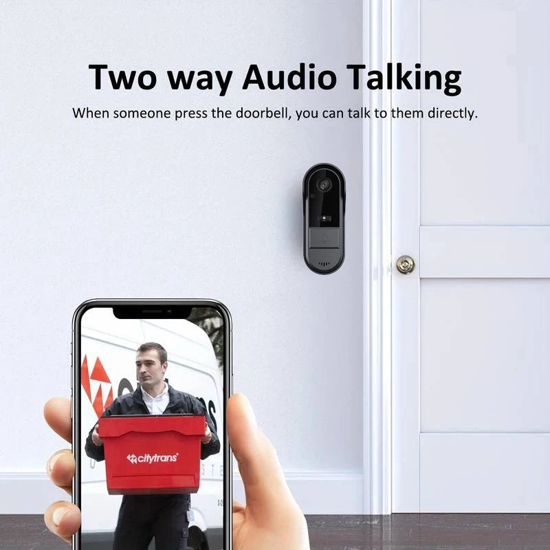 Tuya  Doorbell Camera Wifi Wireless Outdoor Video Eye Doorbell Waterproof Camera Two-Way Voice Night Vision Intercom Monitor