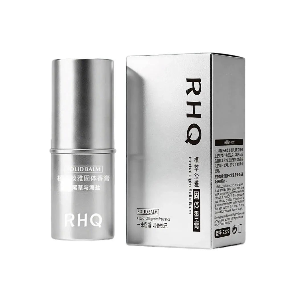 RHQ Solid Balm perfume for men and women, light fragrance, long-lasting, natural and fresh perfume, portable perfume 1/4pcs